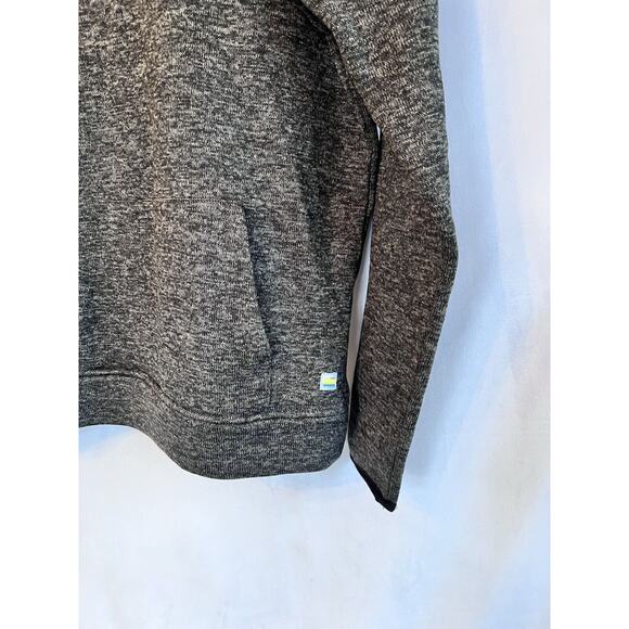 Vuori Men Durango Half Zip Sweater LARGE Black Heather Fleece Pullover EUC - Picture 4 of 6